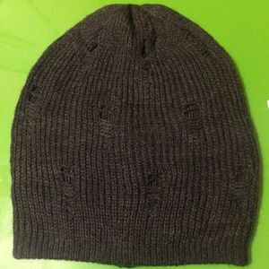 American Eagle distressed dark gray beanie!❤️